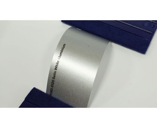 Виниловая плёнка - 3M 1080-S120 Satin White Aluminum, фото 1
